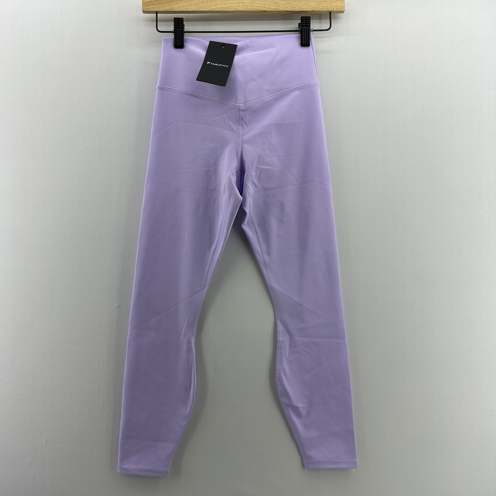 Fabletics PureLuxe High-Waisted 7/8 Leggings Lilac Lotus XS Short‎ NWT